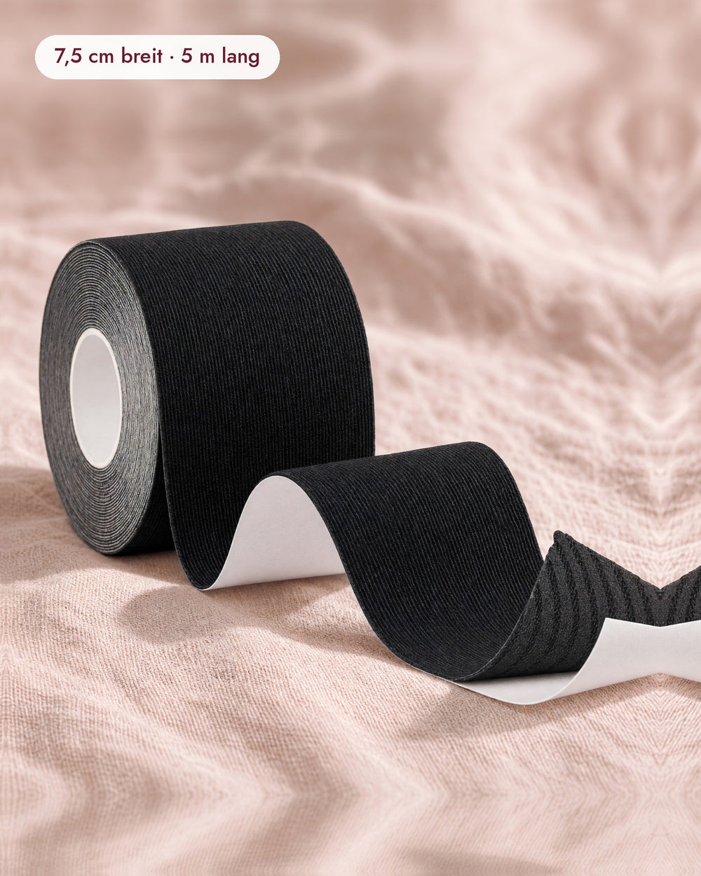 Boob Tape in Schwarz, 7,5 cm breit