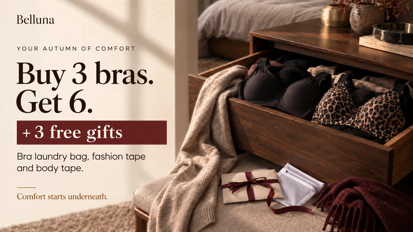 Buy 3, get 3 free — 3 free gifts
