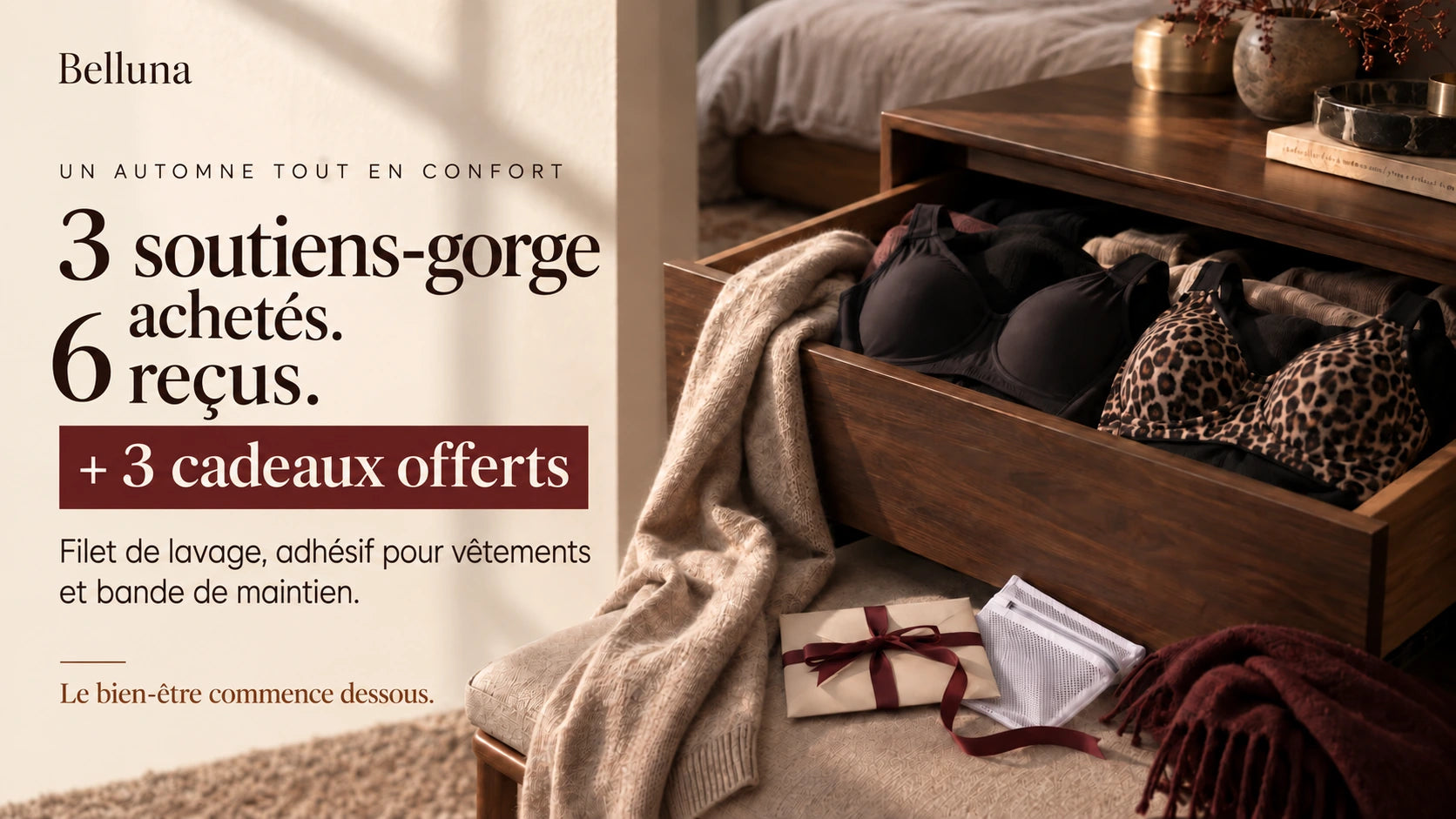 3 achetés, 3 offerts — 3 cadeaux offerts