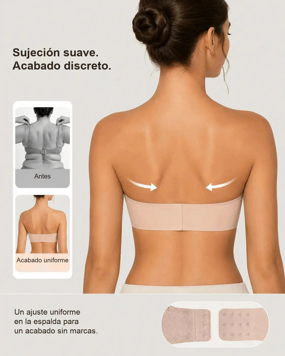Sujetador Comfort sin tirantes