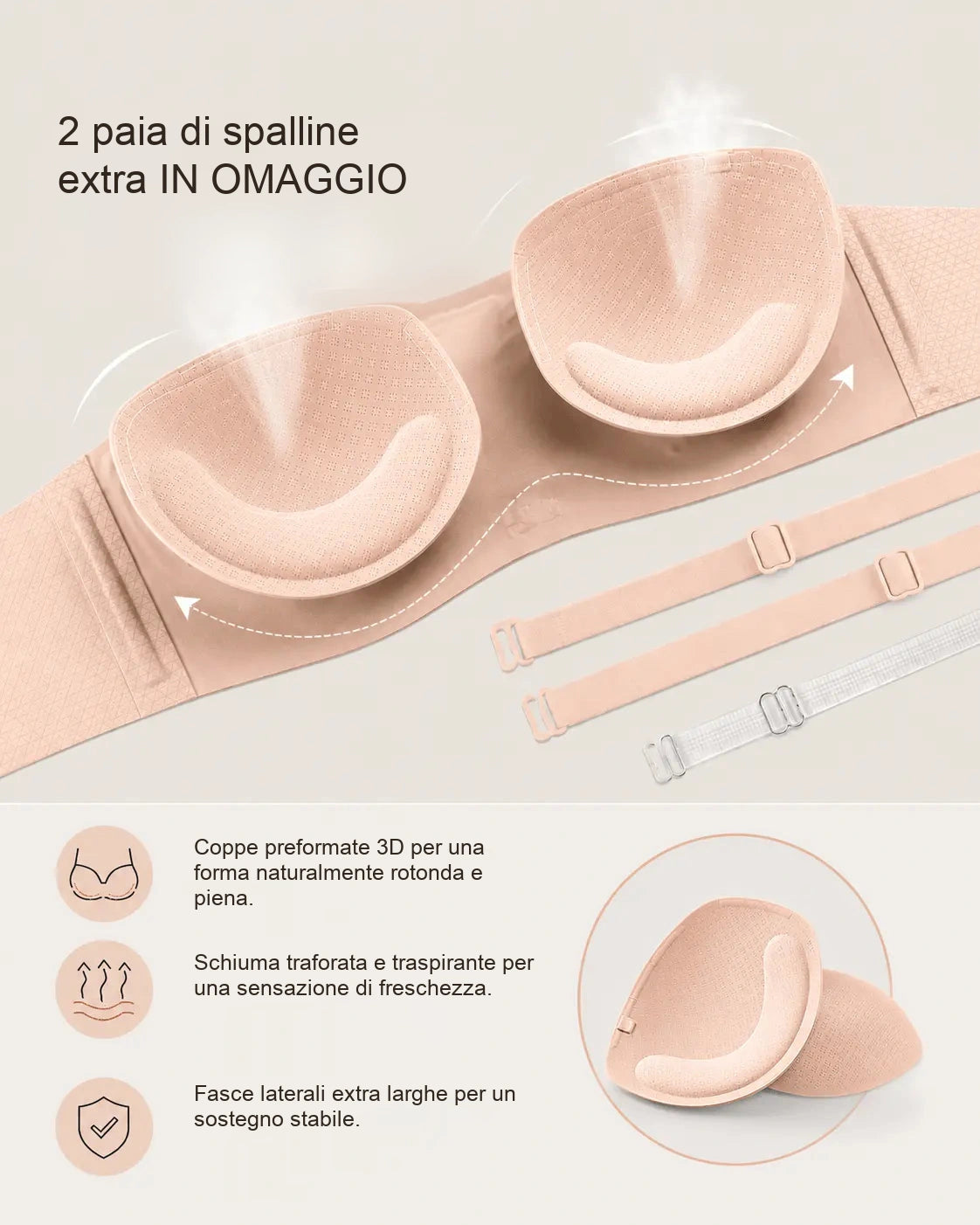 Reggiseno Comfort senza spalline