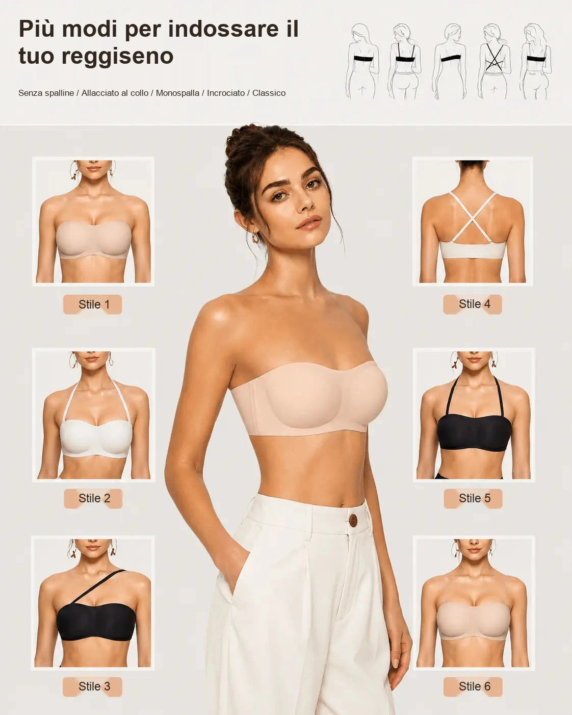 Reggiseno Comfort senza spalline