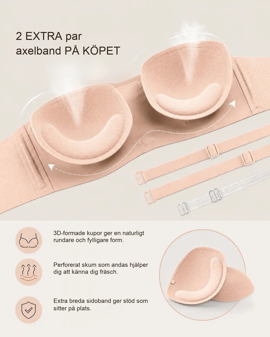 Axelbandslös Comfort-BH